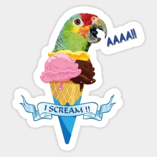 Red-lored Parrot Sticker